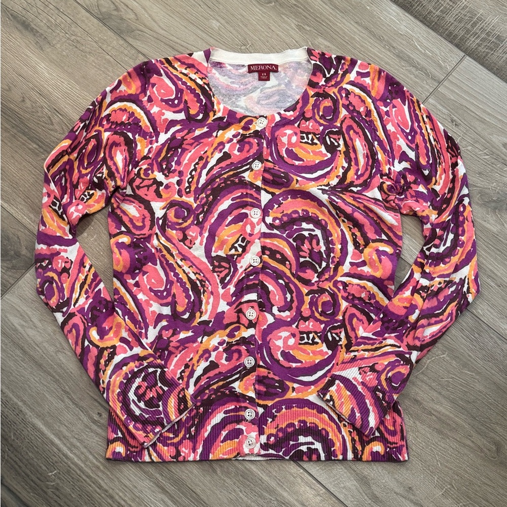 Merona - Multicolor Paisley Cardigan